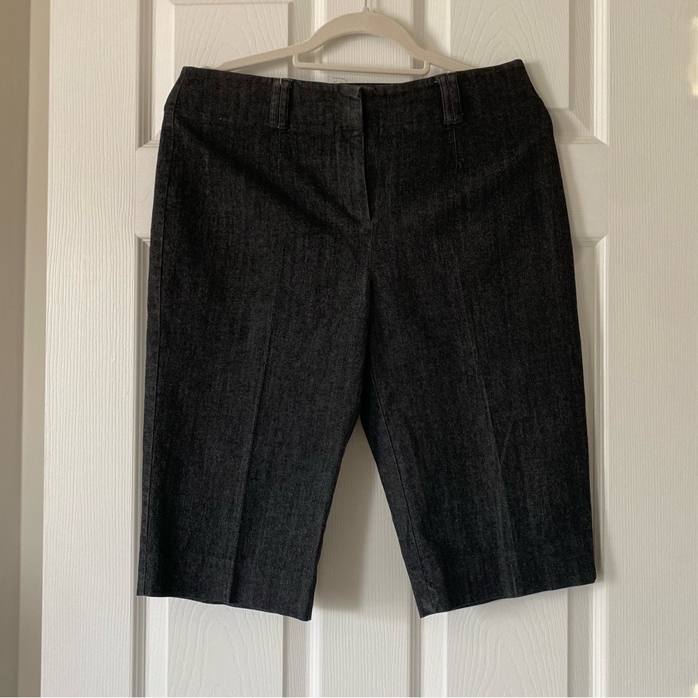 JOSEPHINE CHAUS DENIM BERMUDA TROUSER SHORTS